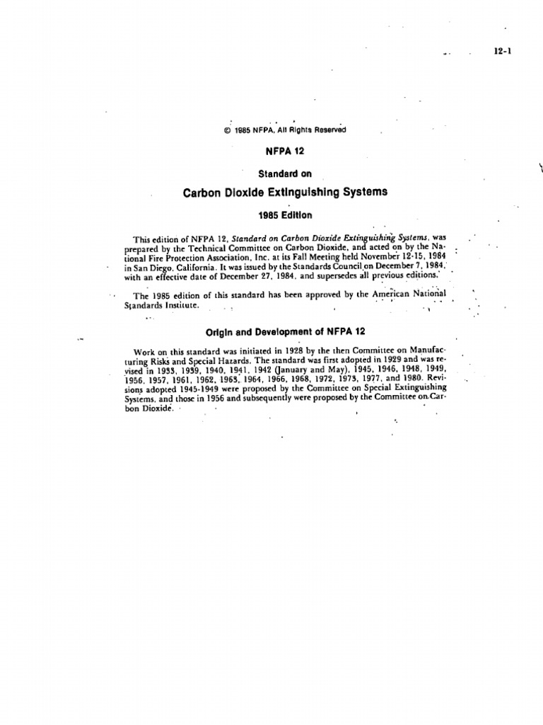 Nfpa 12-1985 | PDF
