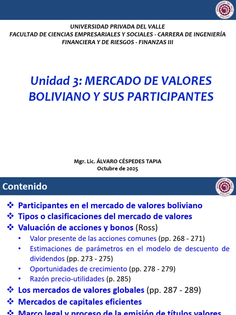 Mercado de Valores en Bolivia: Guía Completa | PDF | Compartir ...