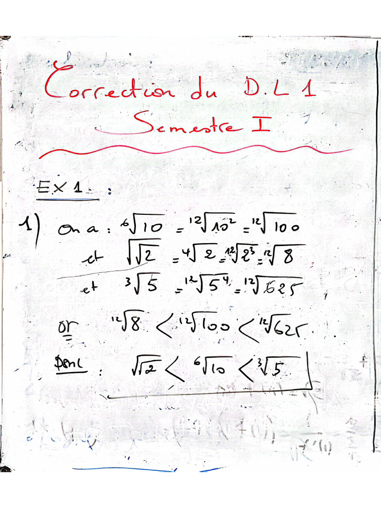 DL 1 S1 2bac SC Ex | PDF