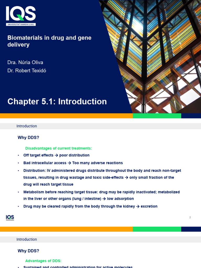 T5 - 1 - Drug Delivery Systems | PDF | Medical Treatments | Health Sciences