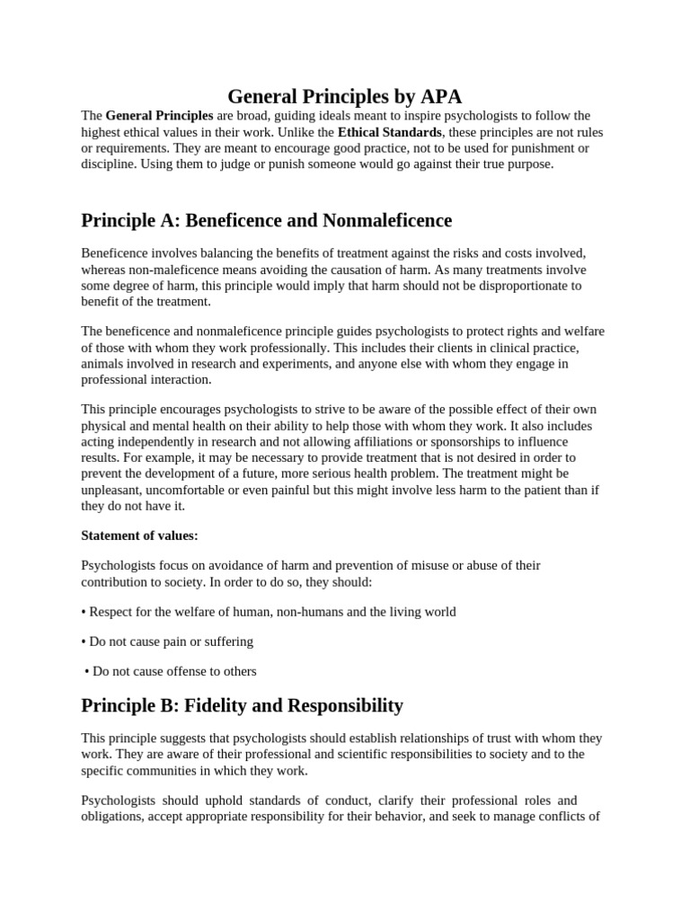General Principles by APA | PDF | Justice | Crime & Violence
