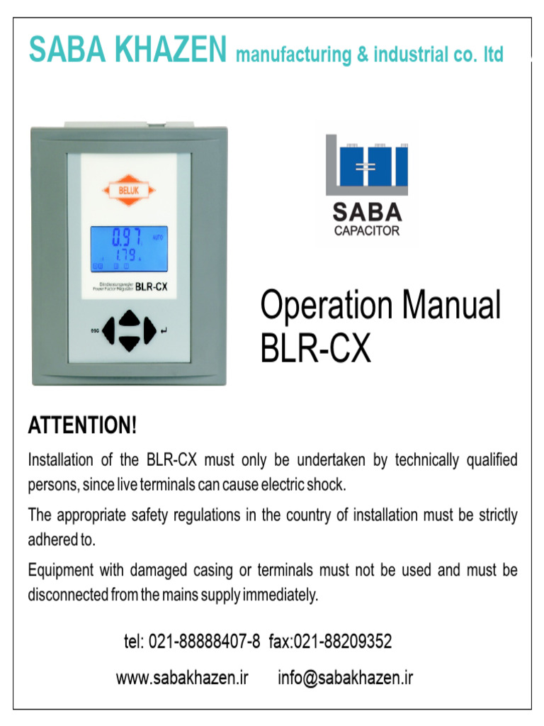 BLR-CX Installation and Operation Guide | PDF | Relay | Switch