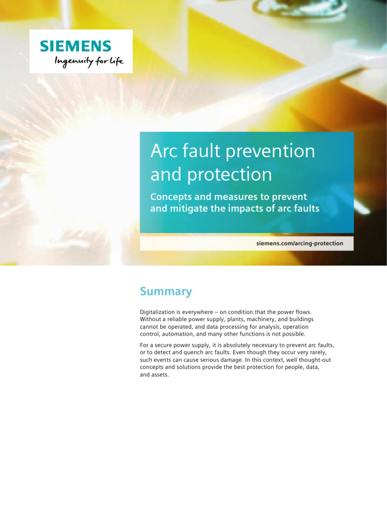 Arc Fault Prevention and Protection Guide | PDF | Switch | High Voltage
