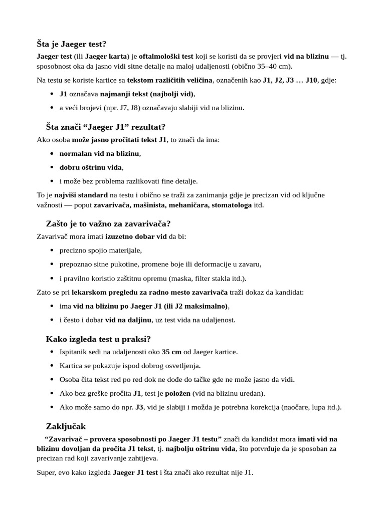 Jeger Test | PDF