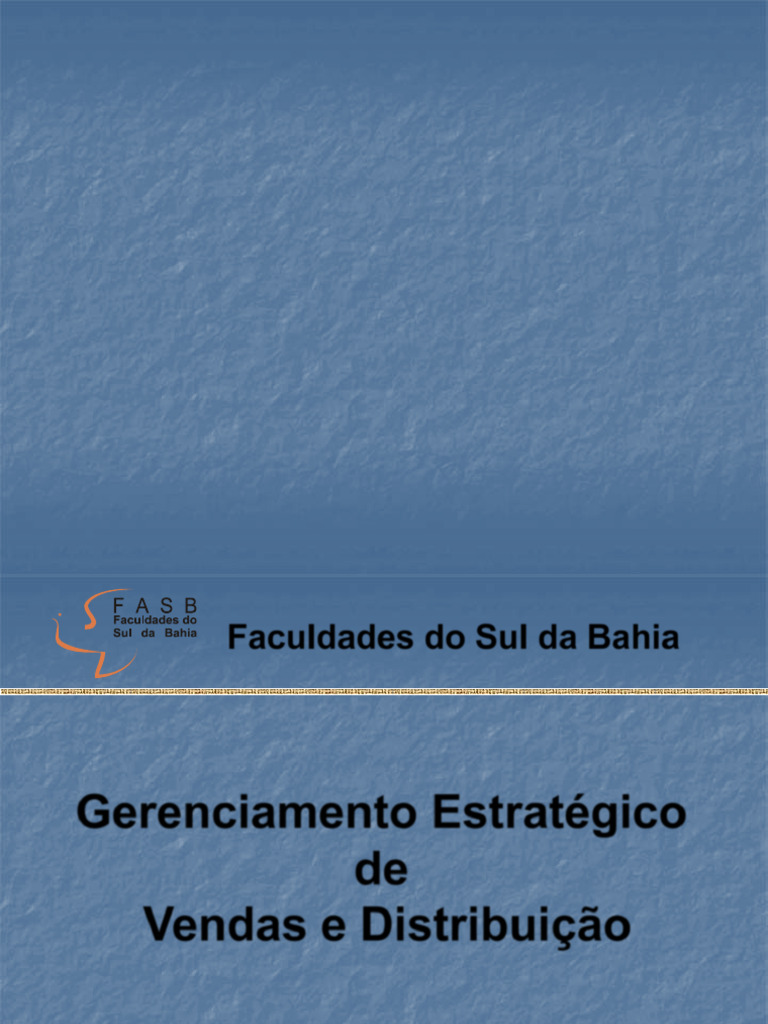 Estratégias de Vendas e Distribuição | PDF | Marketing | Logística