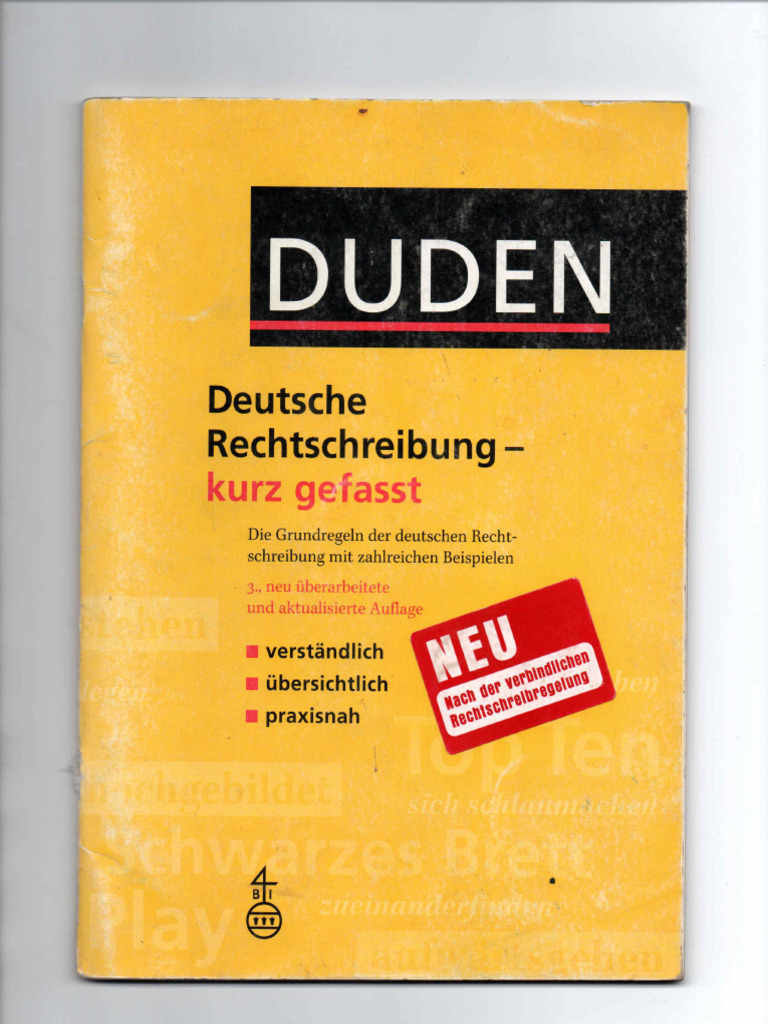 Deutsche Rechtschreibung | PDF