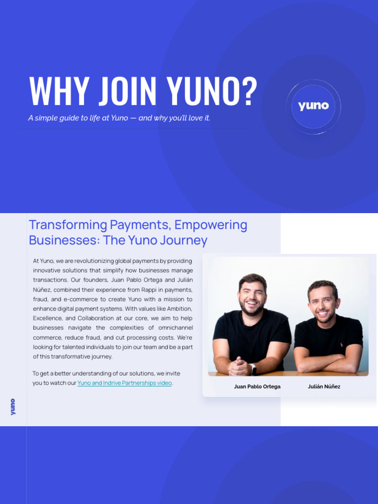 Why Join Yuno | PDF | Business