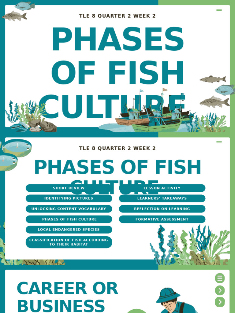 Phases of Fish Culture Overview | PDF | Fish | Earth Sciences