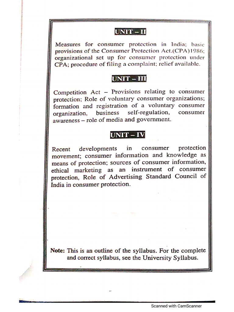 Consumer Protection Book | PDF