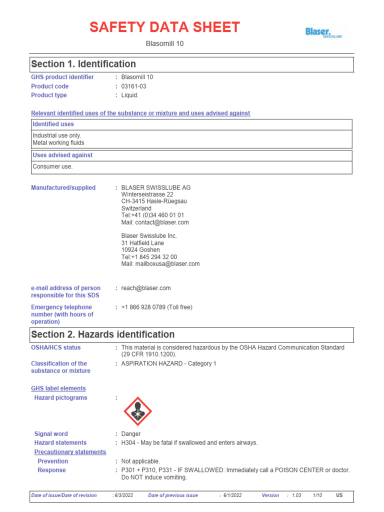 SDS_Blasomill 10_03161-03_V_1.03_en-US (1) | PDF