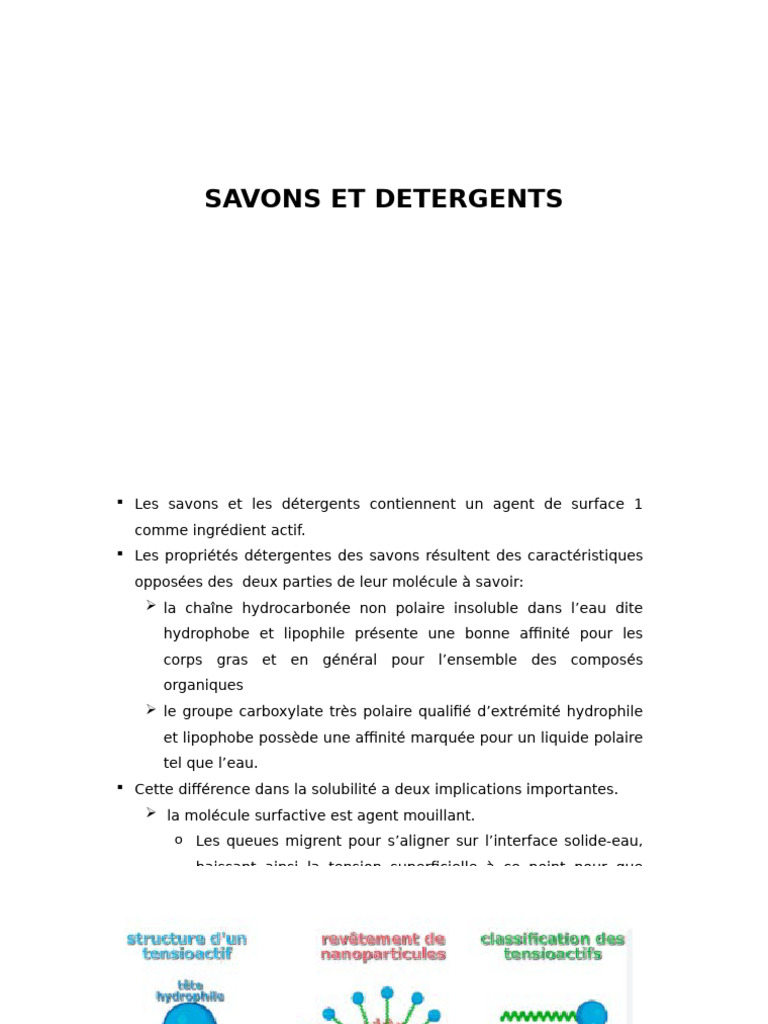 Savons, détergents et pollution des sols | PDF | Sol (pédologie ...