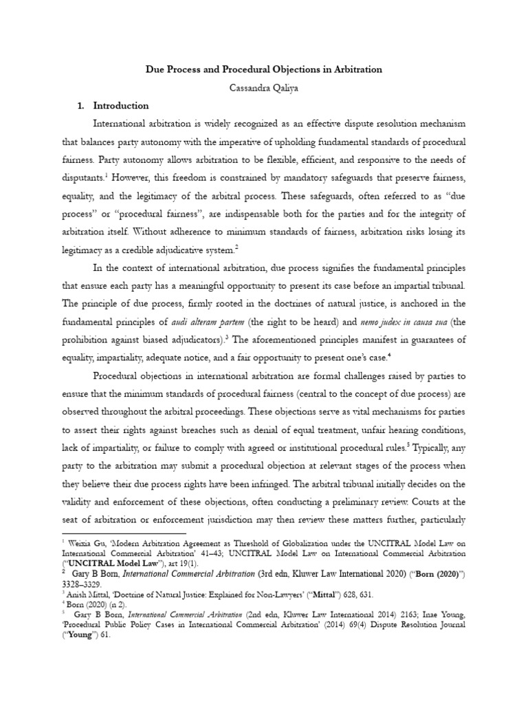 Cassandra Qaliya - Individual LRP (Due Process and Procedural ...