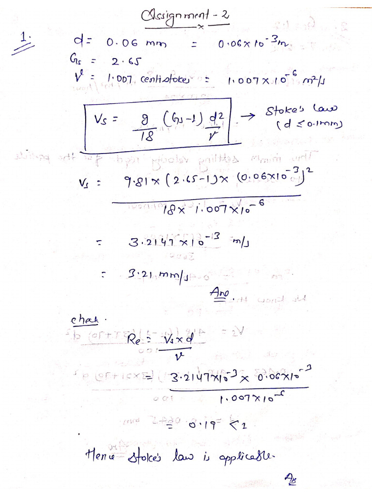 Water Assignment Sol | PDF