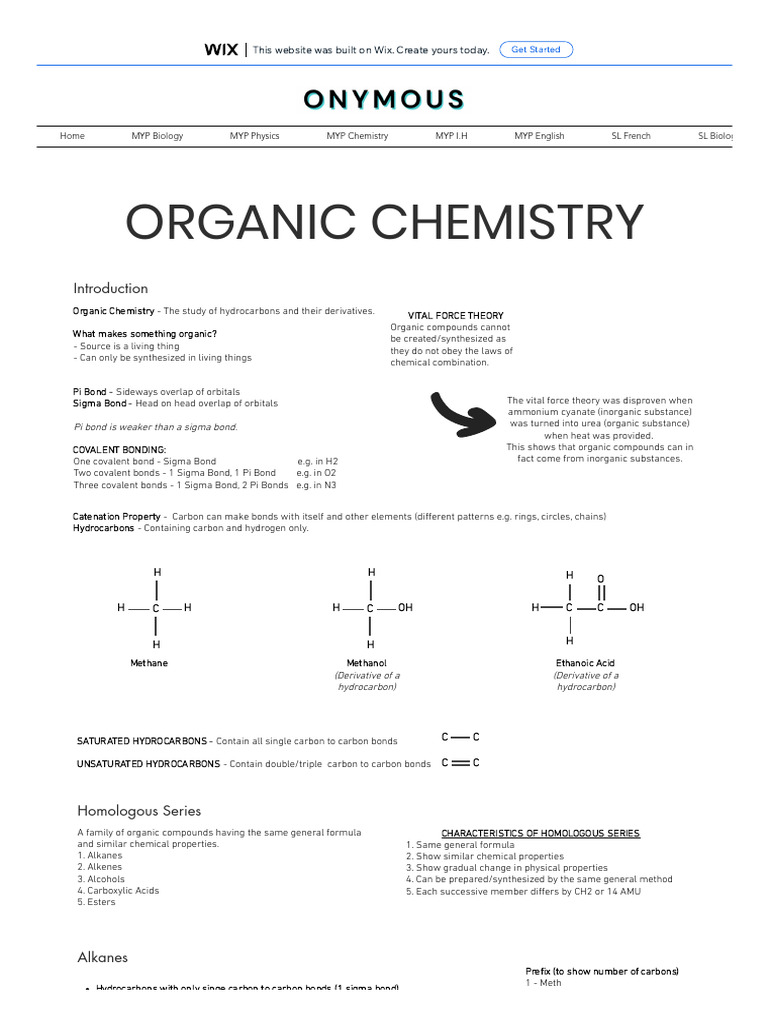 Organic Chemistry Basics and Hydrocarbons | PDF | Alkene | Alkane