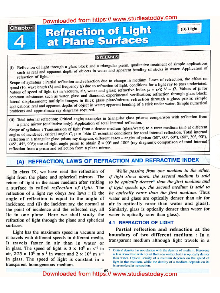 Class 10 Icse Physics Selina Book PDF CHP 4 | PDF
