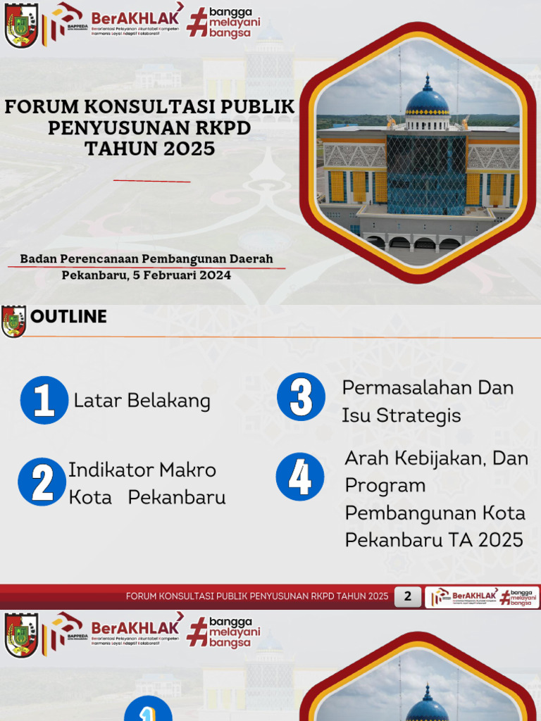 Konsultasi Publik RKPD Pekanbaru 2025 | PDF