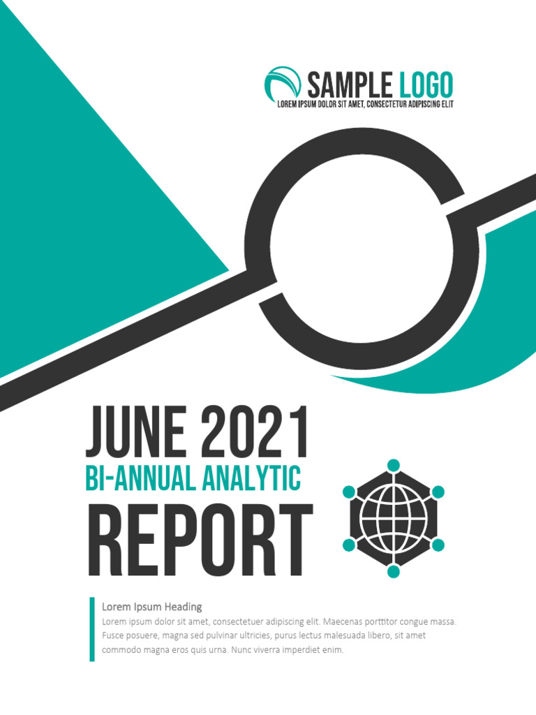 Analytical Report Cover Page Template | PDF