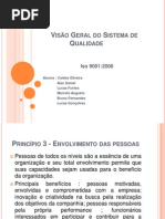 Visão Geral do Sistema de Qualidade