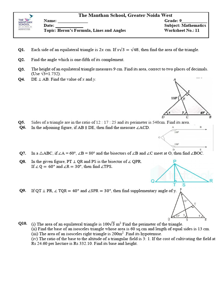 G9 Revision Ws 3 | PDF