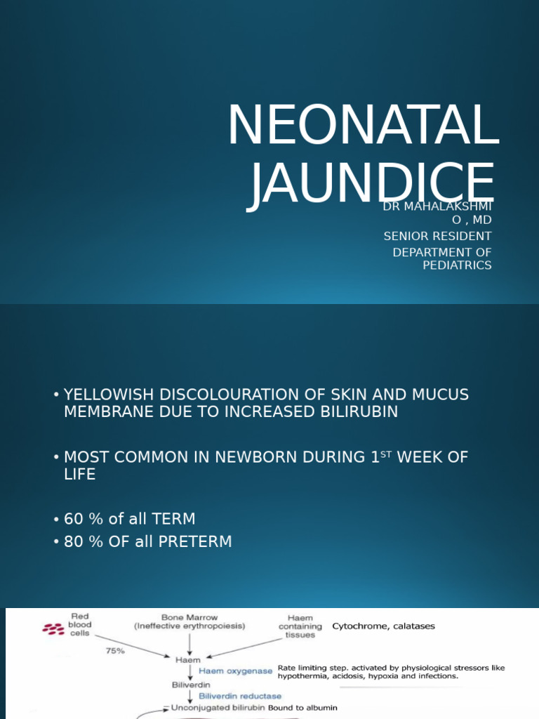 Neonatal Jaundice Pdf Hematology Diseases And Disorders