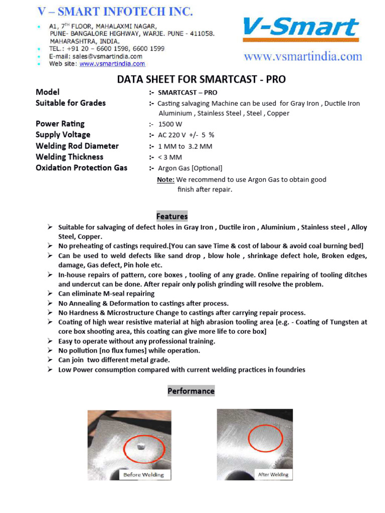 Data Sheet SmartCast - Pro Rev1 | PDF