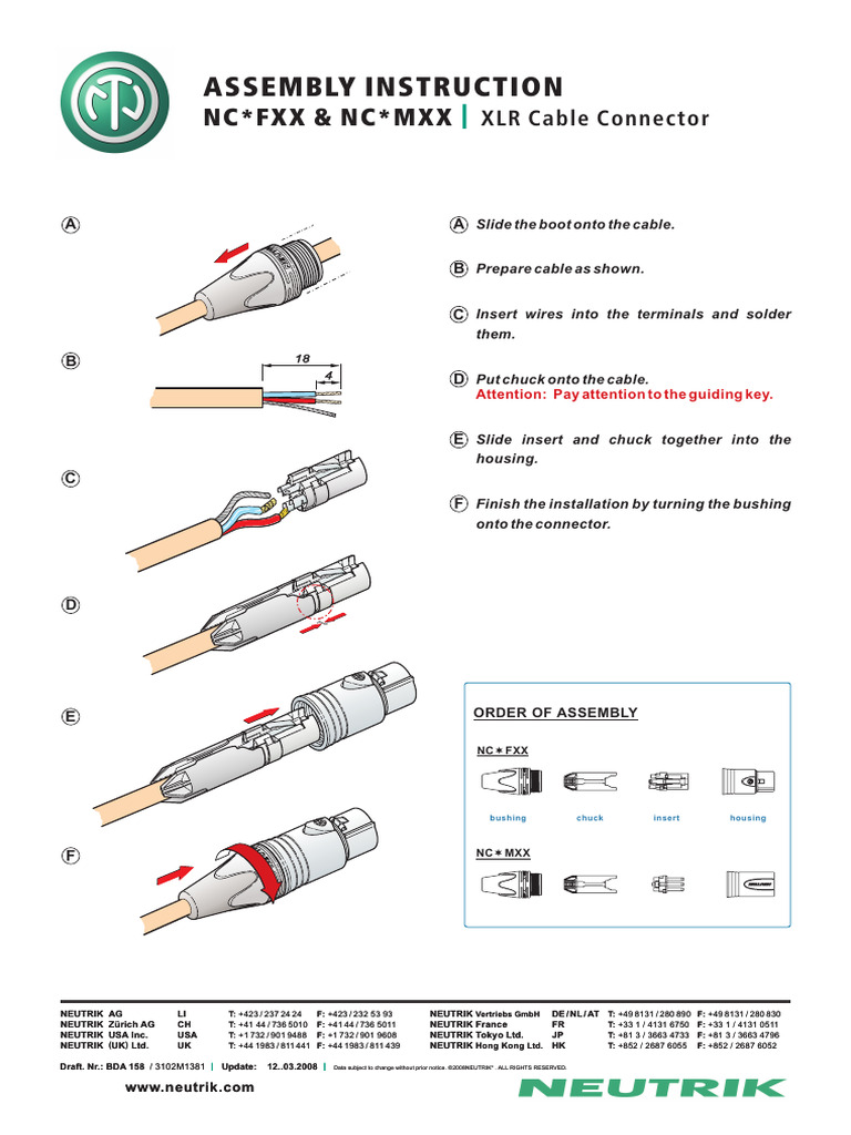XLR XX Series | PDF | Electrical Connector | Physical Layer Protocols