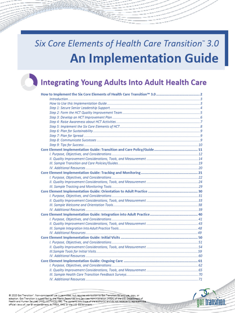 Integrating Young Adults Into Adult Health Care | PDF | Policy ...