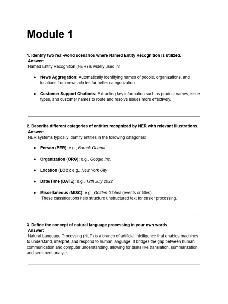 Named Entity Recognition and NLP Insights | PDF | Semantics | Part Of ...