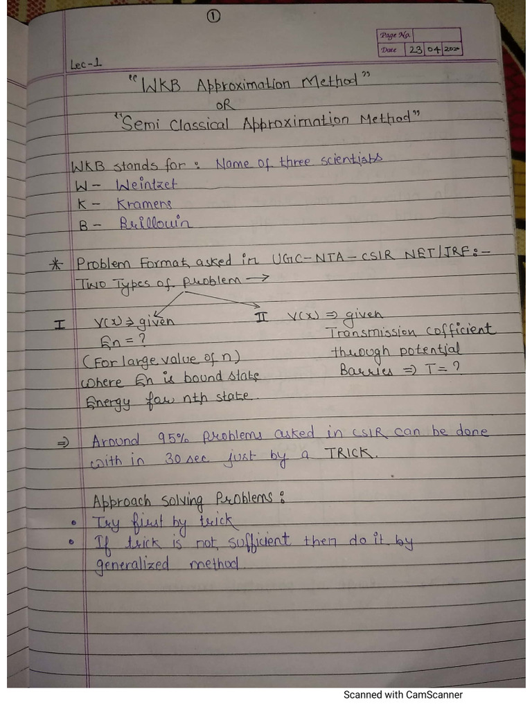 WKB Method | PDF