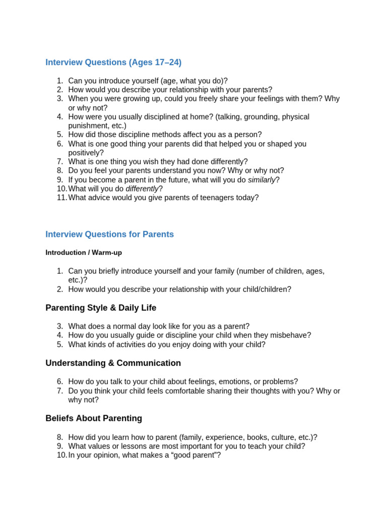 Interview Questions | PDF