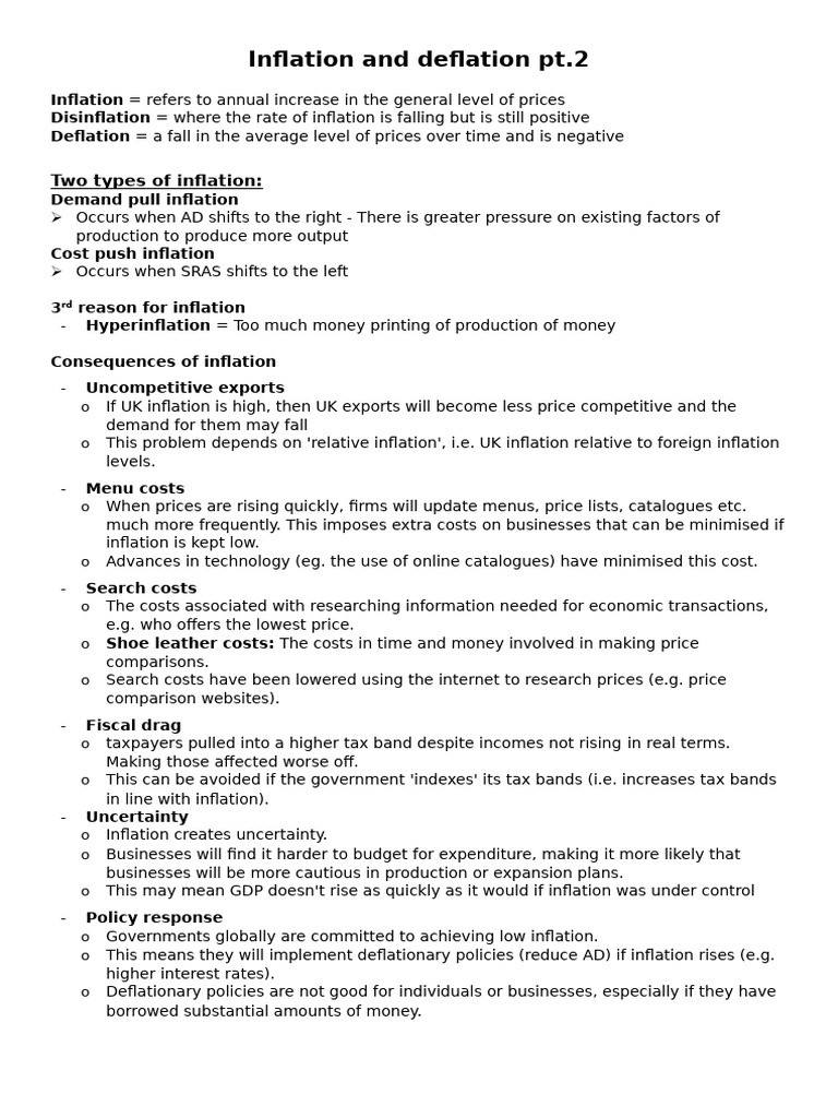 4.2.3.3 Inflation and Deflation Pt.2 - DONE | PDF | Inflation | Deflation