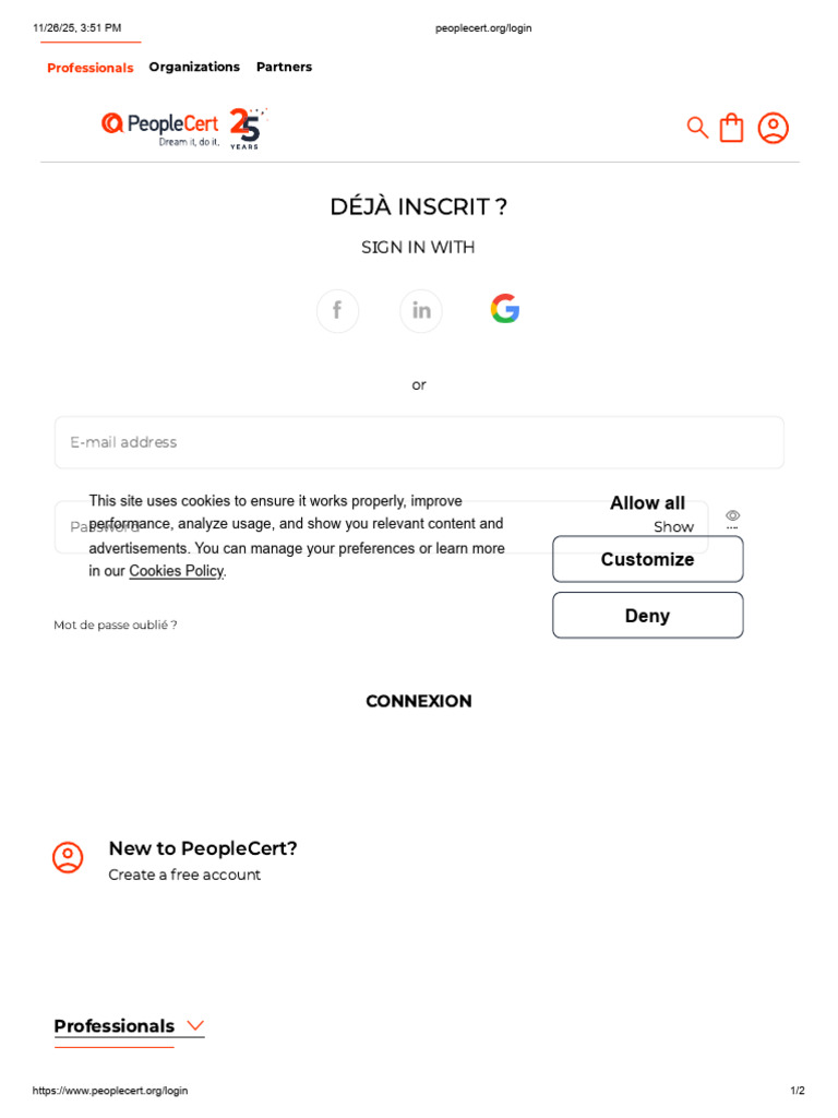 PeopleCert Login and Account Access | PDF