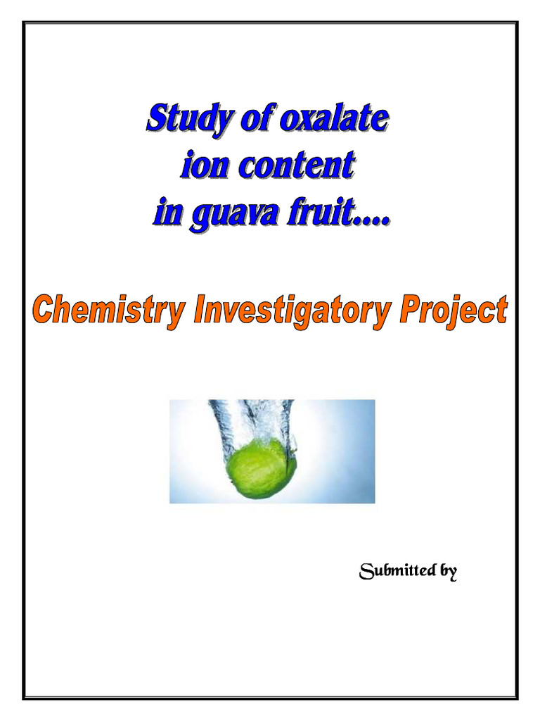 SUBHAM | PDF | Titration | Chemistry