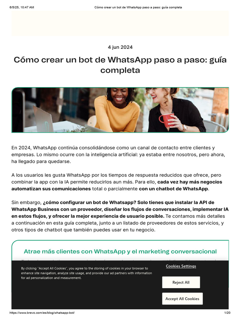 Crea un bot de WhatsApp fácilmente | PDF | Internet Bot | Inteligencia ...