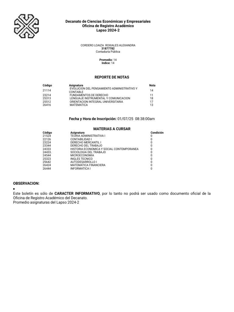 Boletín Informativo DCEE | PDF