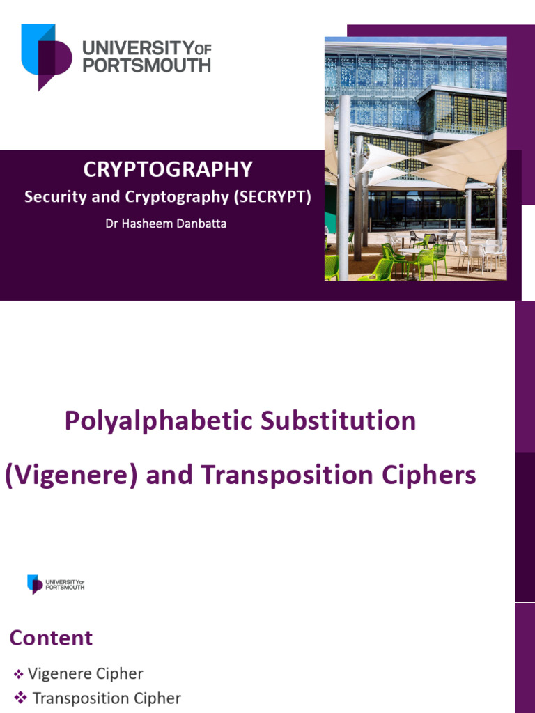 Week 3 Lecture Slides | PDF | Cryptanalysis | Cipher