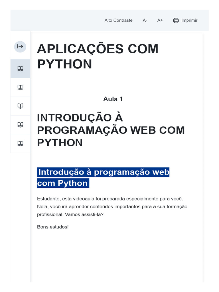 Introdução ao Desenvolvimento Web com Python | PDF | Aprendizado de ...