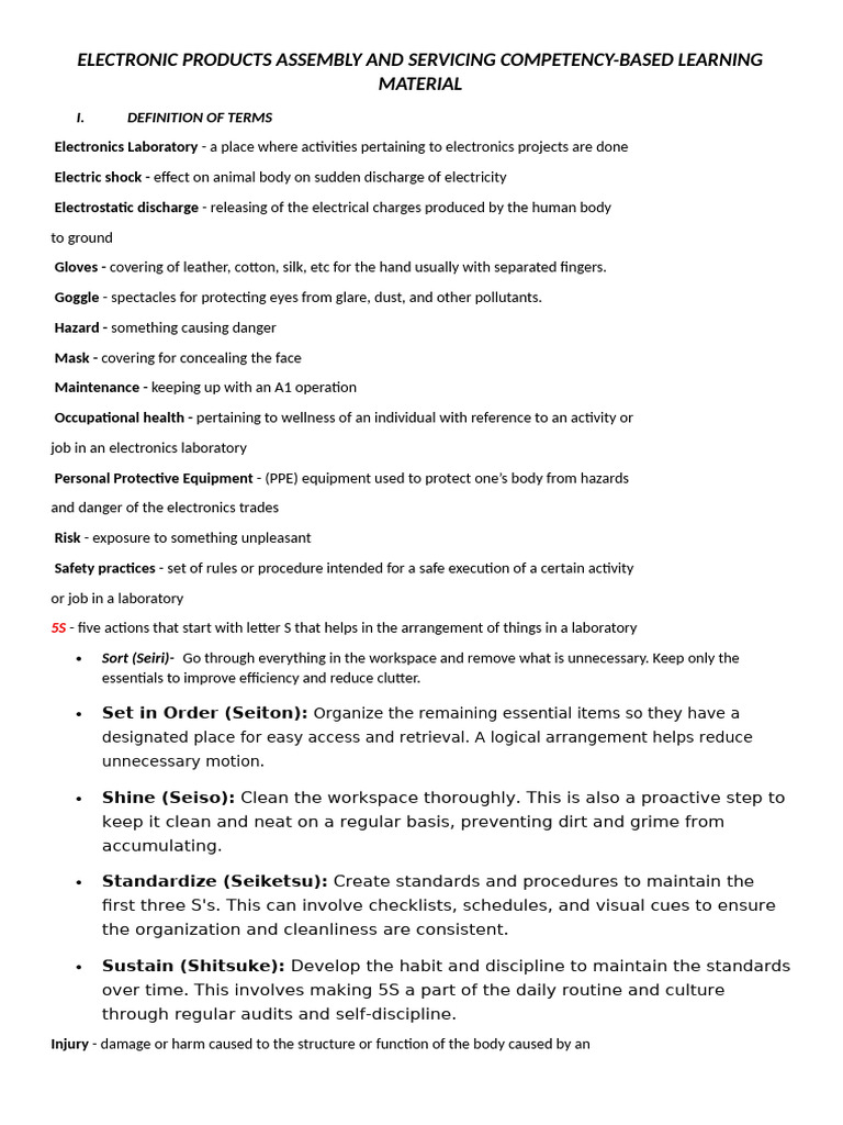 Electronics Safety and Maintenance Guide | PDF | Electrostatic ...