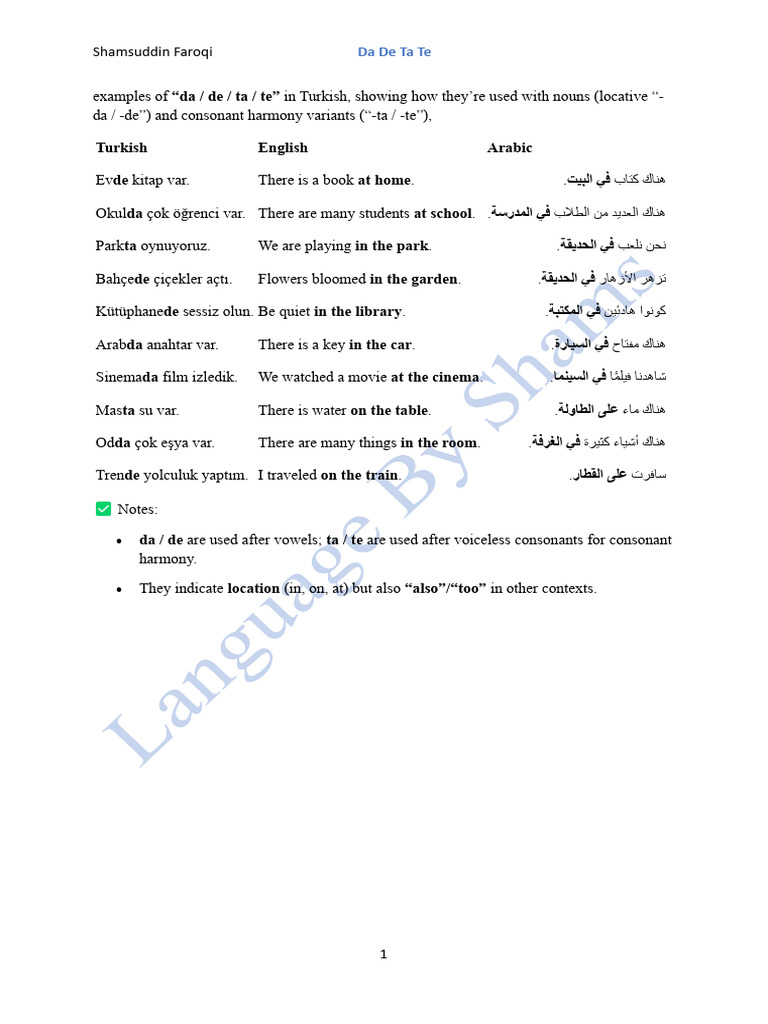 Da de Ta Te | PDF