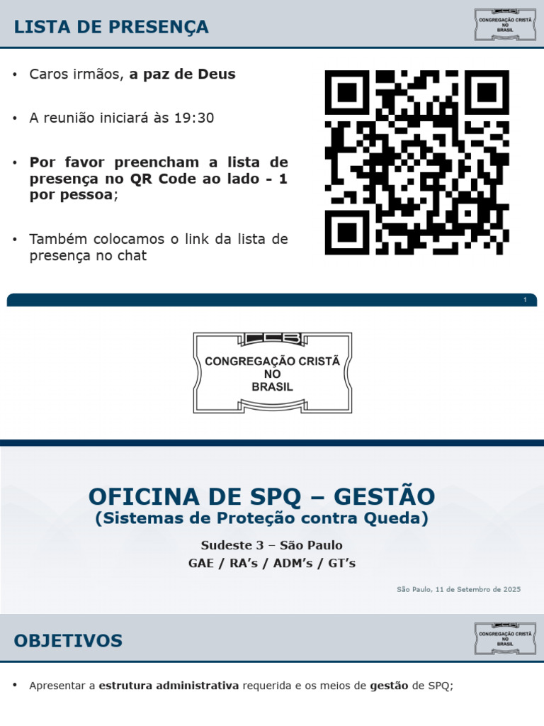 Gestão de SPQ: Reuniões e Estrutura | PDF | Brasil