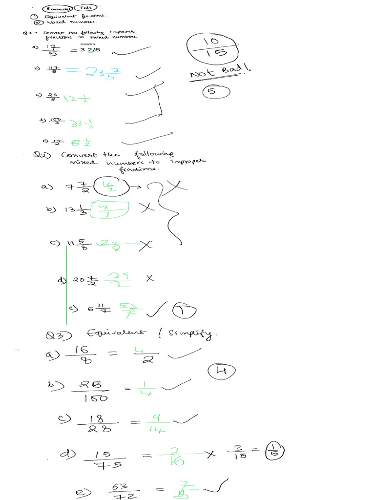 Amanat's Math Test | PDF