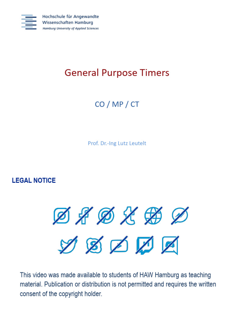 General Purpose Timers Overview | PDF | Computer Engineering | Electronics