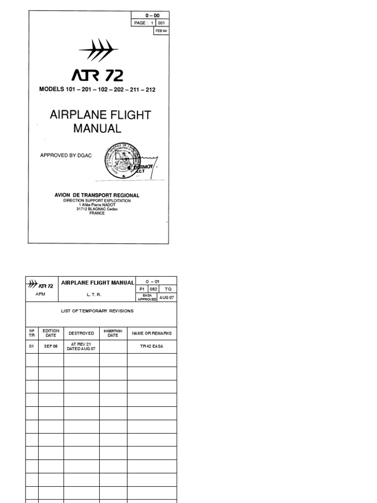 Afm 72 202 | PDF | Flap (Aeronautics) | Visual Flight Rules