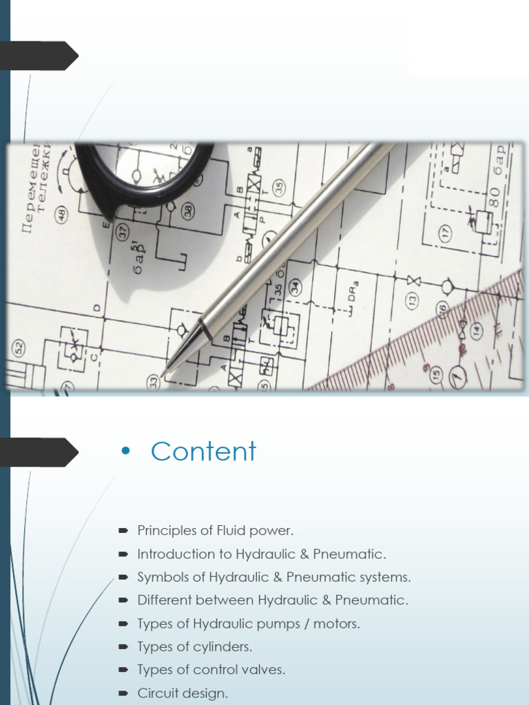 Hydraulic and Pneumatic Systems Overview | PDF | Power (Physics) | Pump