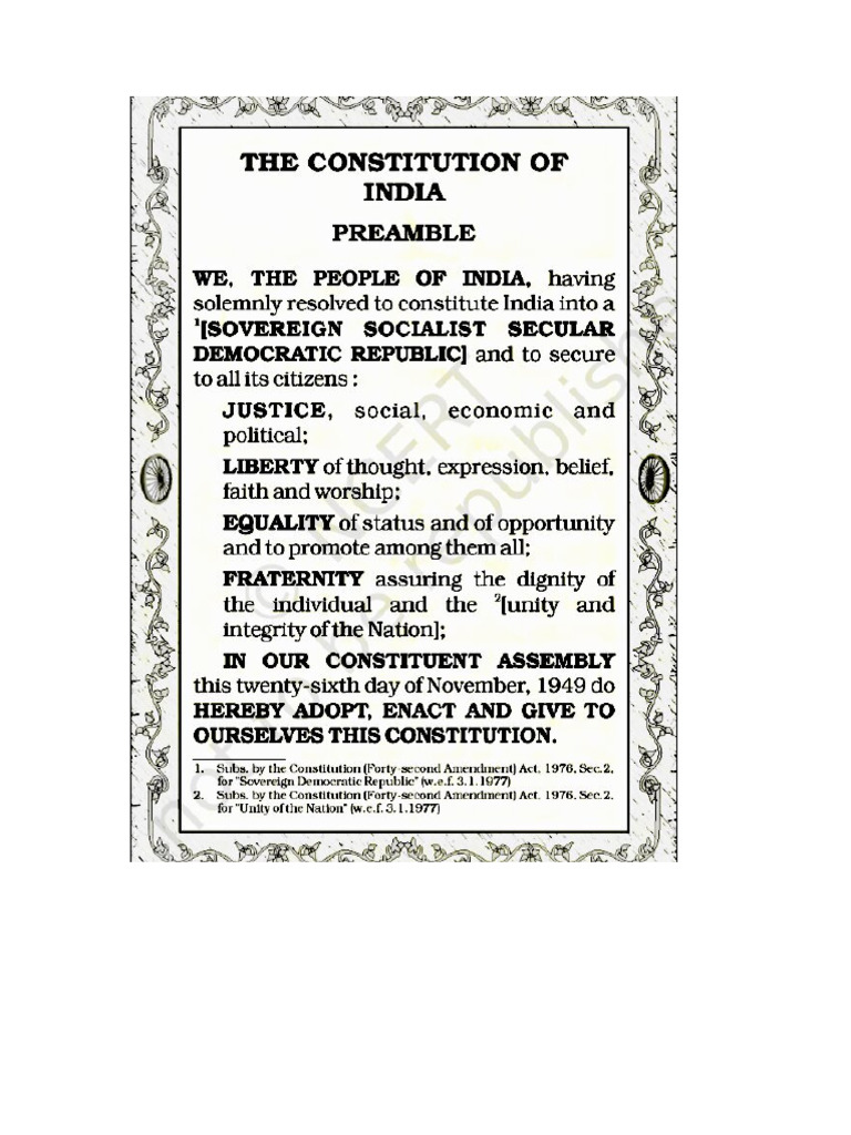 Constitution Day Reading of Preamble - 26.11.2025 | PDF