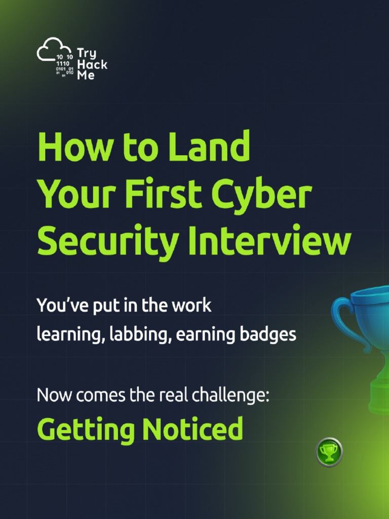 6 Steps To Land You First Cyber Interview 1762999324 | PDF