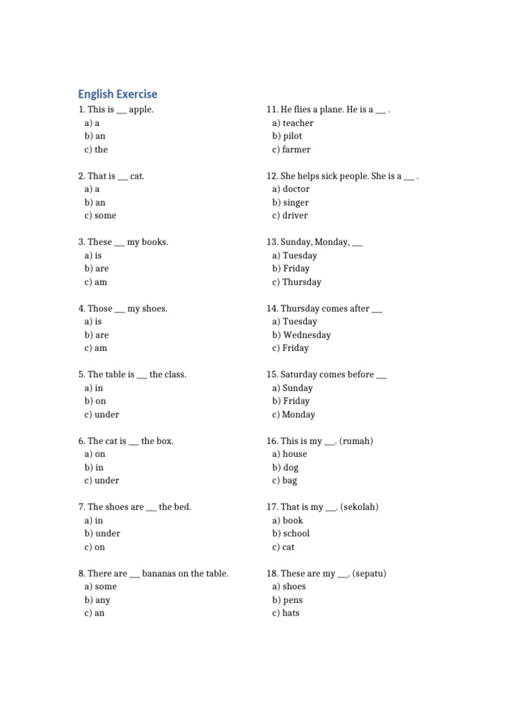 English Exercise Sheet | PDF | Chess Theory | Chess