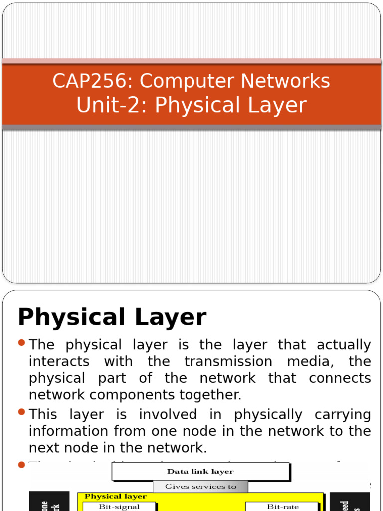 Physical Layer Part 2 | PDF | Digital Signal | Transmission Medium