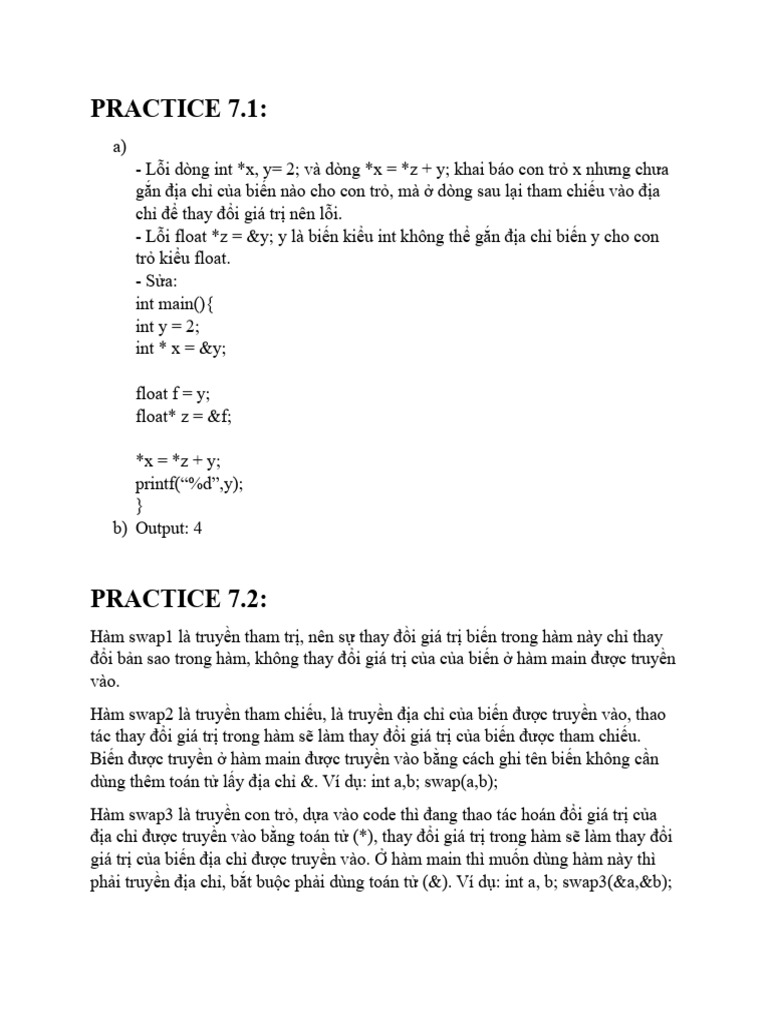 Practice 7.1 | PDF