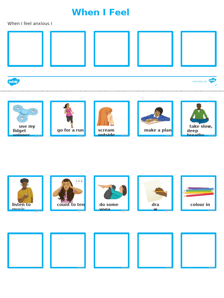 t3 S 127 When I Feel Anxious Visual Aid | PDF